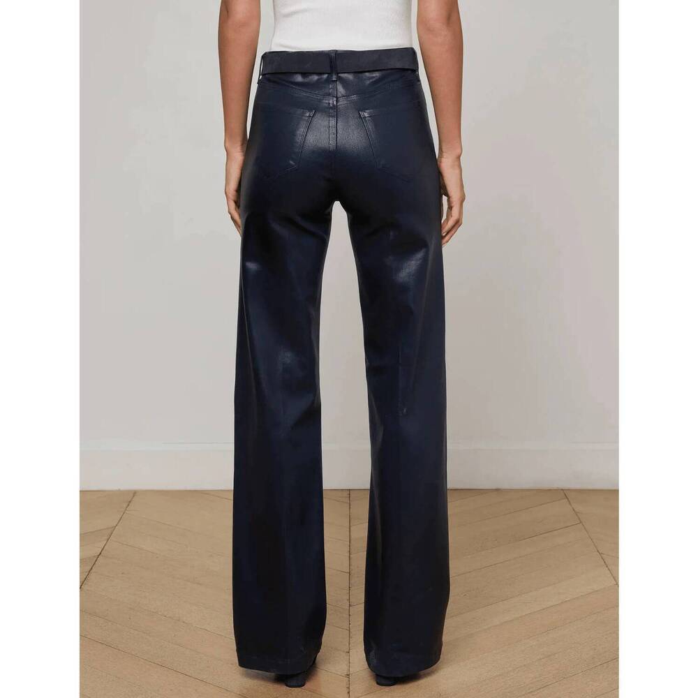 NEW L'AGENCE clayton high rise wide leg jean in midnight - Picture 3 of 3